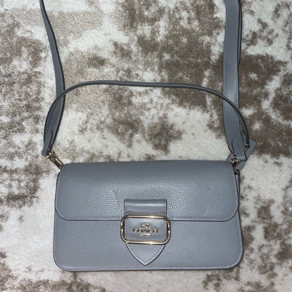 Gray coach crossbody/shoulder bag